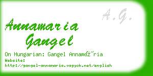 annamaria gangel business card